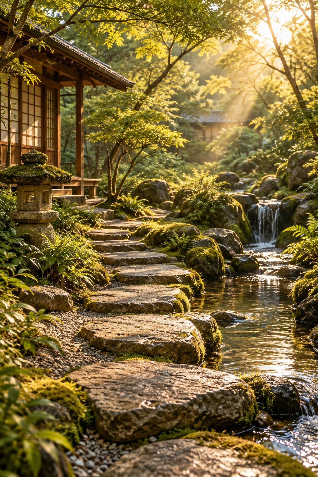 A serene Japanese garden