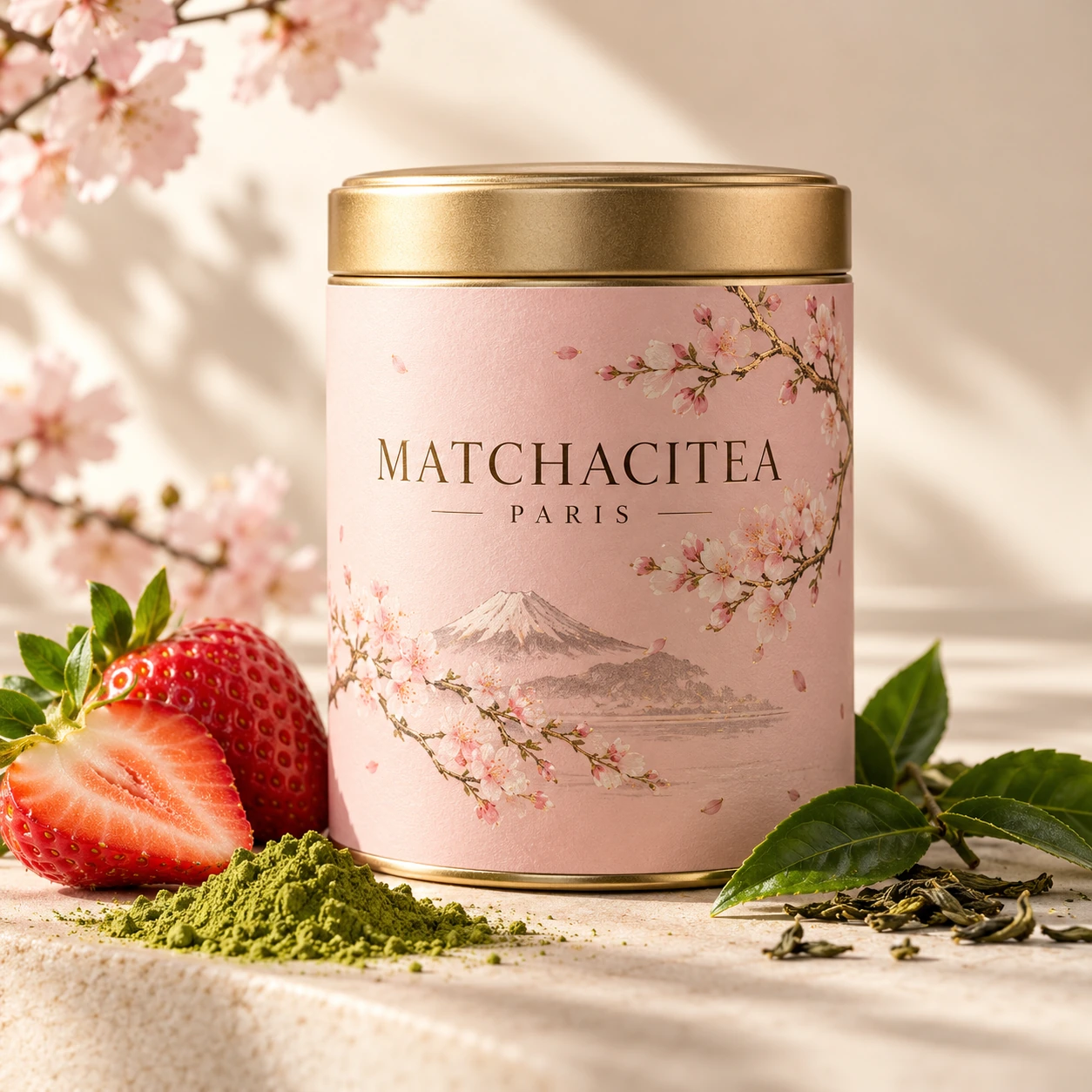 Illustrative Strawberry Matcha Blend collection image